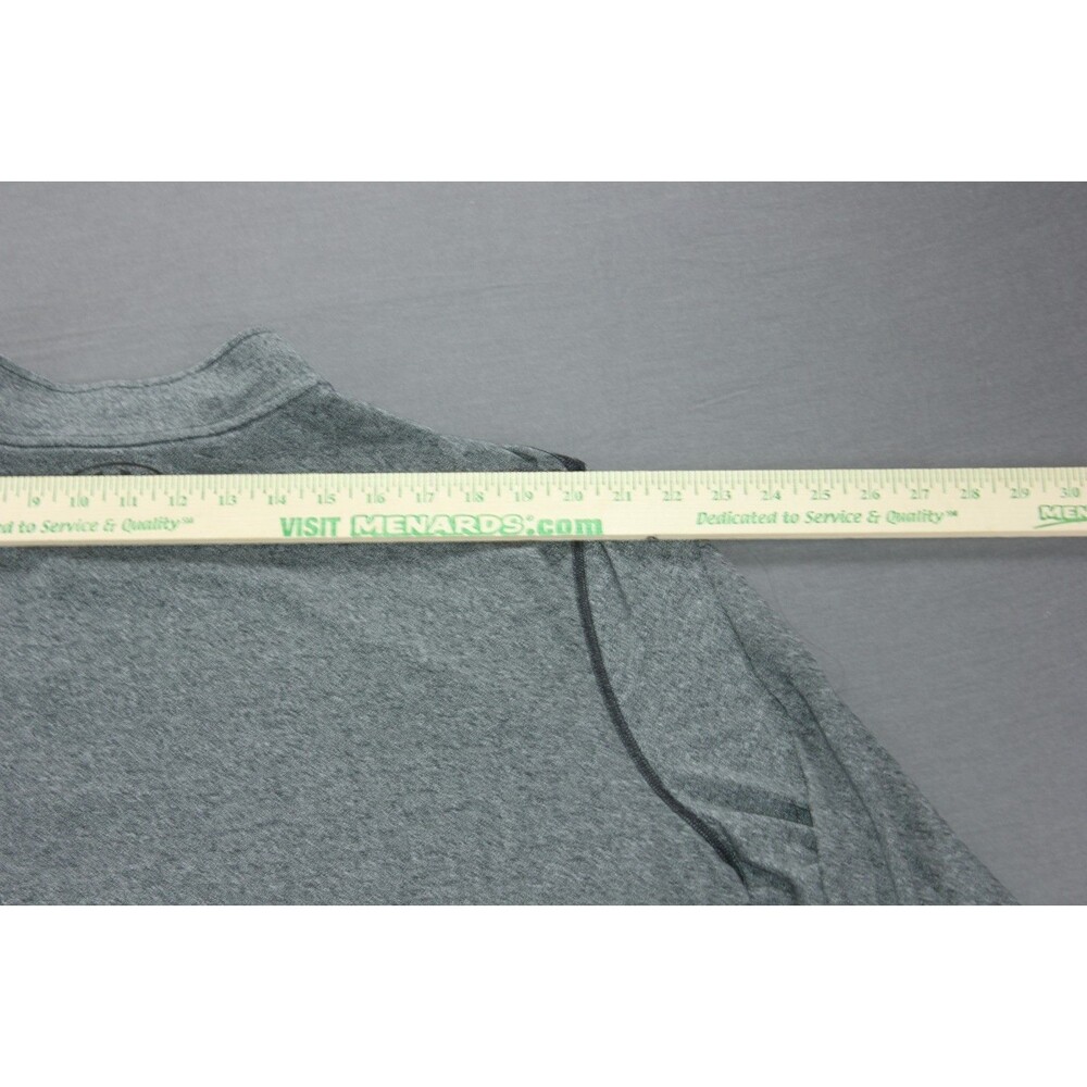 Under Armour Shirt Mens 3XL Gray Threadborne HeatGear Long Sleeve Quarter Zip - Picture 5 of 11